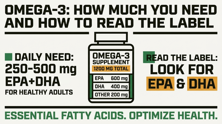 Omega-3: How Much You Need and How to Read the Label