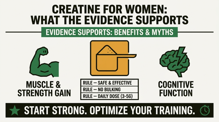 Creatine for Women: What the Evidence Supports