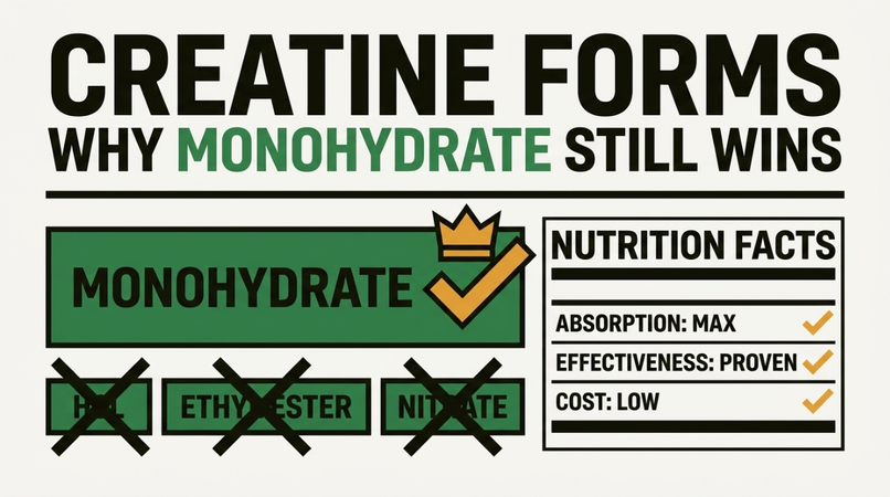 Creatine Forms: Why Monohydrate Still Wins