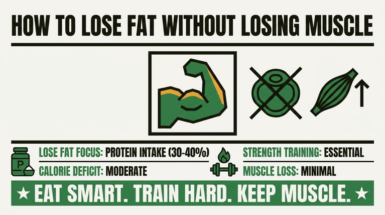 How to Lose Fat Without Losing Muscle