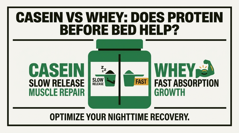 Casein vs Whey: Does Protein Before Bed Help?