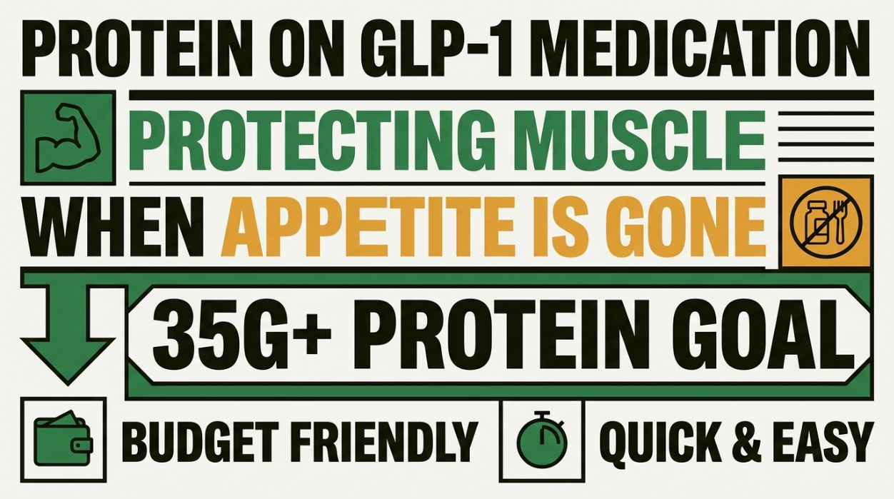 Protein on GLP-1 Medication: Protecting Muscle When Appetite Is Gone