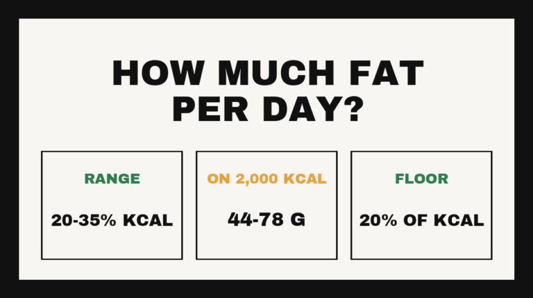 How much fat to eat per day