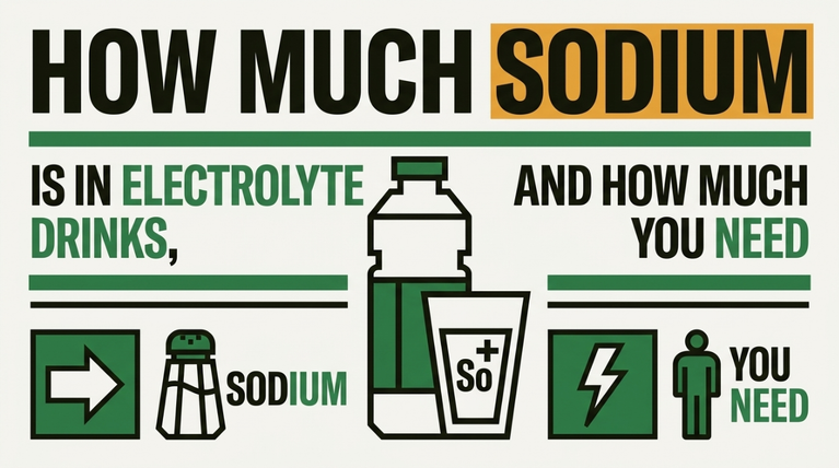 How Much Sodium Is in Electrolyte Drinks, and How Much You Need