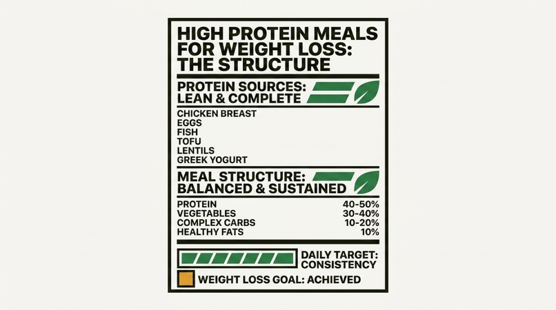 High Protein Meals for Weight Loss: The Structure