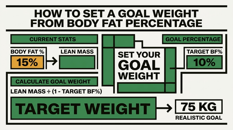 How to Set a Goal Weight From Body Fat Percentage