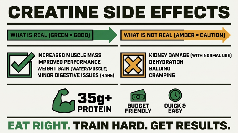 Creatine Side Effects: What Is Real and What Is Not