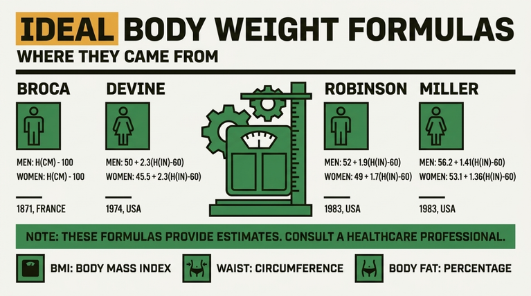 Ideal Body Weight Formulas: Where They Came From
