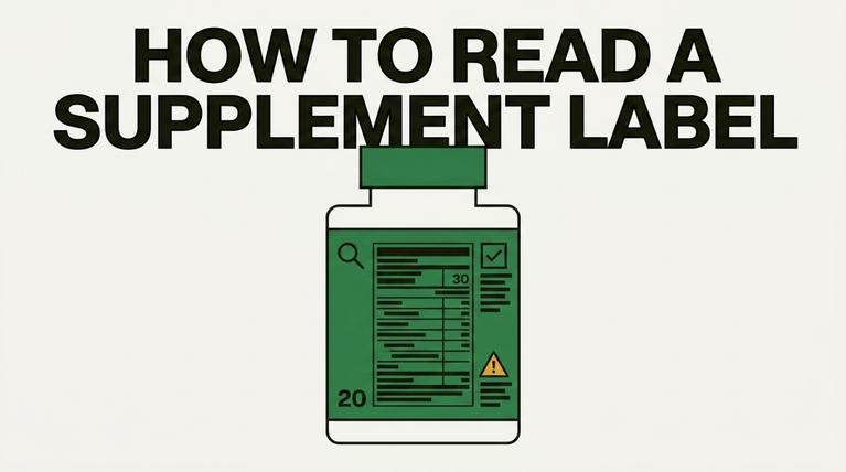 How to Read a Supplement Label