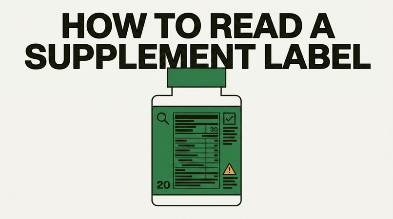 How to Read a Supplement Label