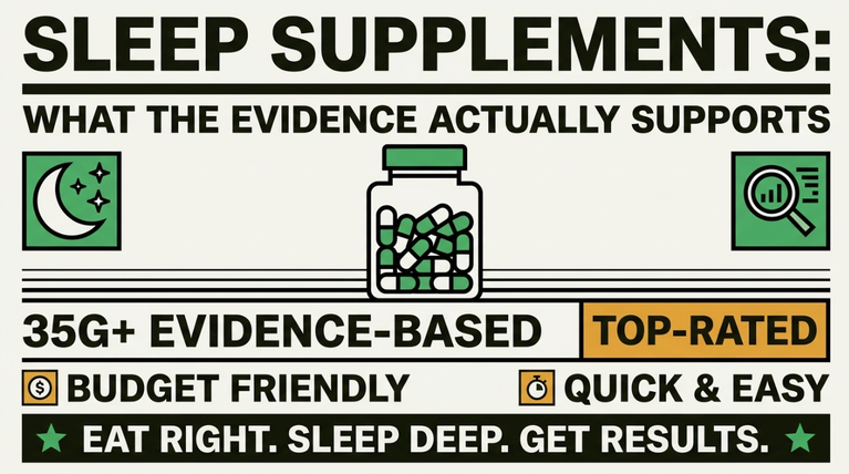 Sleep Supplements: What the Evidence Actually Supports