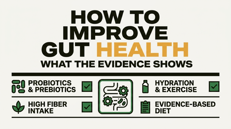 How to Improve Gut Health: What the Evidence Shows